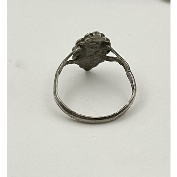 Vintage Sterling Silver Turquoise sz 8 Fred Harvey Era Navajo Souvenir Ring - Picture 8 of 15